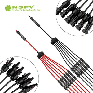 NSPV注塑成型防水6汇1线束|电路分流接头