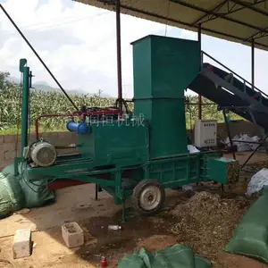 玉米秸秆青储压块机厂家 自动套袋方捆青储打包机