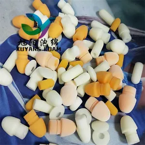 旭阳生产海绵咪绵 小耳机绵医用 双拼海绵套 热压双拼海绵