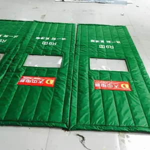 河北防火保温三防布棉门帘 PU棉门帘