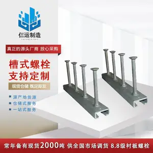 8.8级T型螺栓槽道螺栓哈芬槽螺栓3020槽螺栓热镀锌T型螺栓M12*40