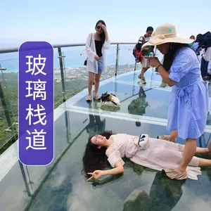 名扬景区玻璃栈道 夹层栈道玻璃 承重力强 按需求定制 游乐设备