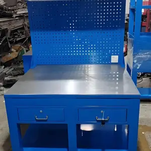 两抽带挂板重型钳工台模具精修飞模台不锈钢平面台