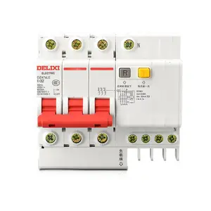 德力西三相四线漏电保护器380v3相4线3p4p63a空气开关带漏保 100a