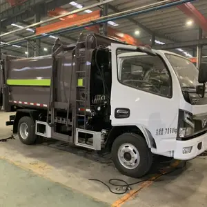 收集转运小区生活垃圾的6方侧挂桶垃圾车