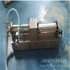 卓洋供应膏体灌装设备 半自动果泥填充 小型烧烤酱耗油灌装机