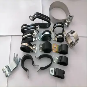 insulated cable clamp带胶绝缘电缆夹1/2寸金属R型管夹13mm