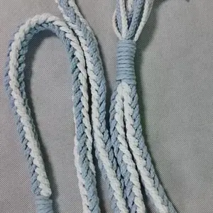纯手工编织***拼色八股辫宠物牵引绳