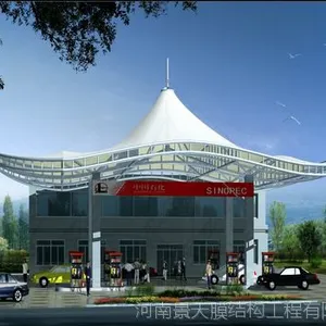 膜结构加油站河南景天膜结构厂家定制