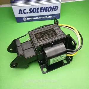 国字牌 SA-3702交流推拉式牵引电磁铁 吸力50N/5KG 行程20mm 220V