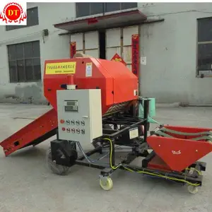 甘肃秸秆牧草青储打捆包膜机各类秸秆青储打捆机性能稳定享受终身维修