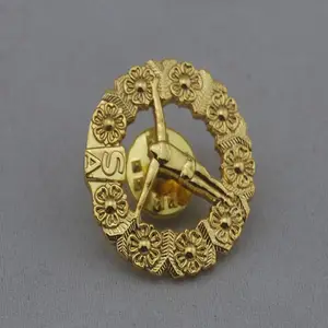 澳门金属徽章制作logo胸章定制学生校徽定做厂家