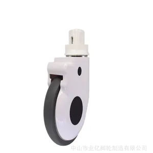 5寸包壳TPR方套活动静音款 病床脚轮 医用推车脚轮 ABS推车脚轮 静音轮