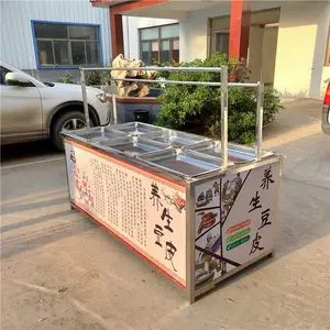圆形不锈钢腐竹成型盒自动化油皮加工设备6盒酒店腐竹机