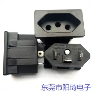 供应10A/250V巴西电源母座