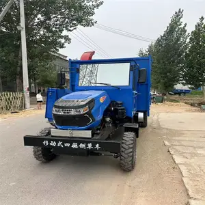 柴油三轮秸秆粉碎机 移动方便铡草揉丝车 干湿两用青贮铡草机