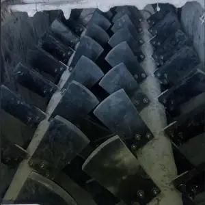 电厂双轴搅拌叶片加高分子板 灰库湿式搅拌机叶片 搅拌机防粘结衬板 聚合碳化叶片加工
