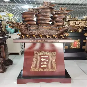 焕环祥 龙船仿铜树脂工艺品 开业落地大摆件 企业乔迁庆典装饰 高2.0m