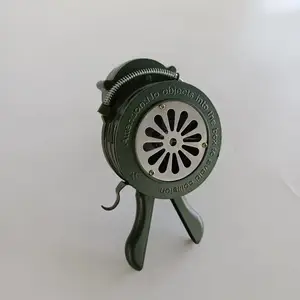 防空鸣笛手摇报警器防洪防汛演习逃生警报器铝合金手持消防警铃
