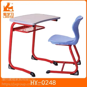 学校课桌椅HY-0248低价课桌椅供应商