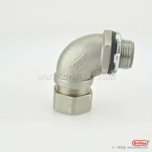 304不锈钢90度弯头外螺纹直角软管连接器NPT3/4-NPT1-1/2