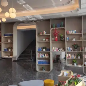 售楼部装饰装修定制展柜造型木饰面