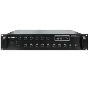 QEDANPA奇单 带USB蓝牙六分区音量独立控制广播定压功放 QD-T670P
