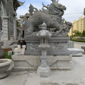 哪个厂家的麒麟做的好 吉祥兴旺麒麟 嘉祥吉庆石雕厂加工制作吉祥兴旺麒麟