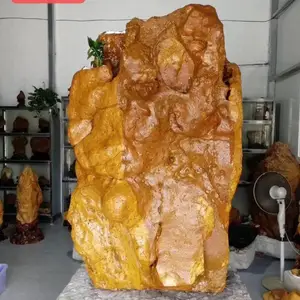 供应揭阳 大型景观石刻字石 园林黄蜡石 原石***