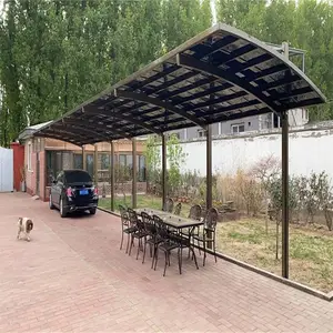 铝合金雨棚 别墅露台棚 庭院户外车棚透明防晒遮阳棚