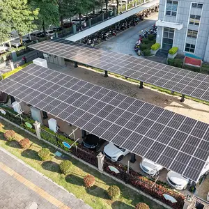宜宾太阳能遮阳车棚厂家|光伏停车棚图片效果图大全