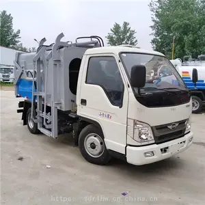 产地直发 液压挂桶式垃圾车 大型压缩垃圾车 福田六轮垃圾车