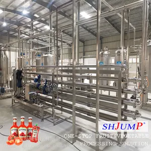 番茄沙司加工生产线 番茄酱调配生产线 番茄沙司杀菌机 番茄加工设备