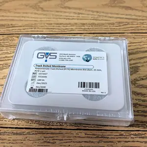 1215627 GVS孔径1um直径25mm 聚碳酸酯径迹蚀刻滤膜