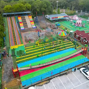 景区推荐网红户外拓展设备案例 整套儿童无动力游乐设施