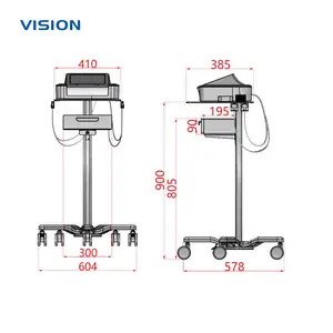 监护仪推车 VISION 23156| 带抽屉静音仪器台车 支持OEM/ODM定制