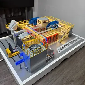 电熔炉工作流程沙盘模型 冶金冶炼工艺演示展厅教学沙盘