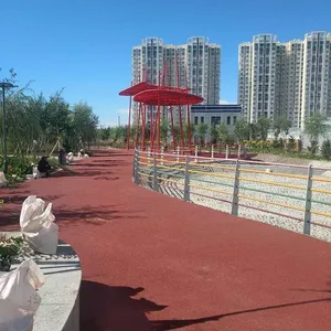 新疆阿图什承揽彩色防滑路面彩色改性沥青路面工程业务