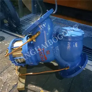 YQ98006-25C 法兰过滤活塞式电磁控制阀 水力电动调节控制阀 DN150
