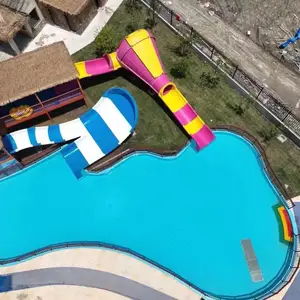 水上滑梯温泉泳池水上乐园儿童组合滑滑梯户外水寨游乐厂家