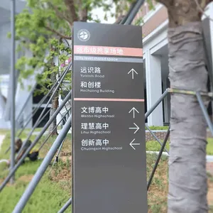 校园标识 园区指示 材质经久耐用 风格统一协调 源头定制商
