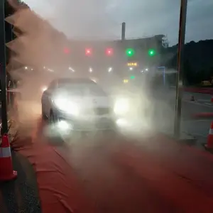 高速口车辆消毒通道设备安装案列分享