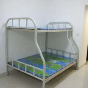 子母床万江双层床员工宿舍上下铺铁架床出租房双层床厚街家具铁架床