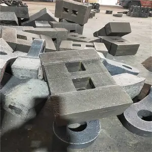 600型冲击式破碎机节能耐磨高铬铸铁合金方锤板凳锤
