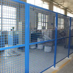 犇顶围栏多款式搭配全网片车间隔离网 工厂围栏网车间围栏护栏网企业厂区规划隔断栏