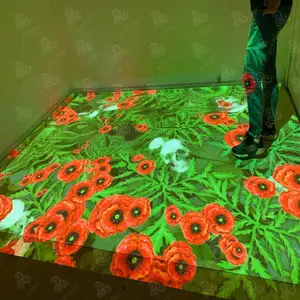 投影地面互动钢琴 地面互动星空 地面互动打地鼠 儿童地面互动游戏