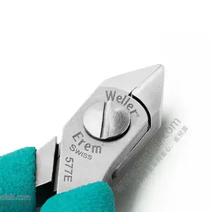 瑞士Erem 577E斜口钳 1.3mm剪径锥形对角头短口剪钳齐平剪切