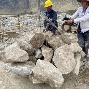镀锌合金网兜 防汛抛石钢丝网兜 装载2.5m? 大量现货