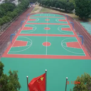 硅pu篮球场塑胶羽毛球场施工材料厂家