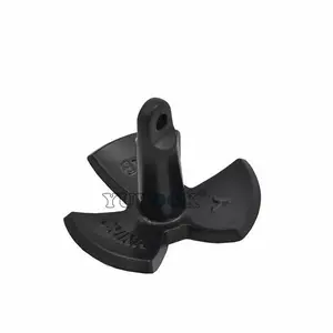 现货供应Y品牌浸塑河锚船锚皮艇钓鱼船养殖船用river anchor